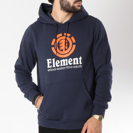 Element - Sweat Capuche Vertical Bleu Marine