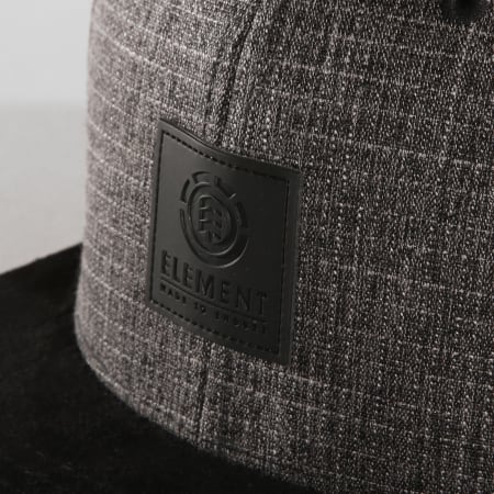 Element - Casquette Snapback State II Noir Gris Anthracite Chiné