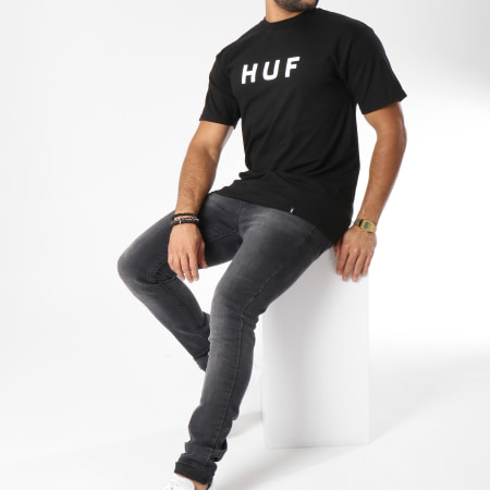 HUF - Tee Shirt Original Logo Noir