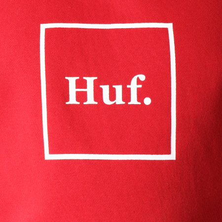 HUF - Sweat Capuche Box Logo Rouge