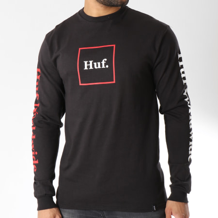 HUF - Tee Shirt Manches Longues Domestic Noir