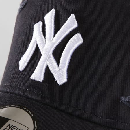New Era - Casquette Trucker MLB Distressed New York Yankees 11757525 Bleu Marine Gris
