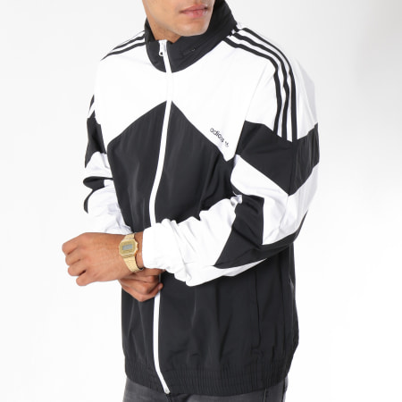 Adidas Originals - Veste Zippée Avec Bandes Brodées Palmeston DJ3450 Noir Blanc