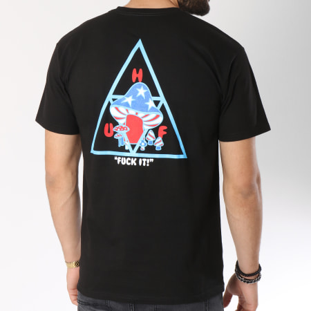 HUF - Tee Shirt Triple Triangle Shroom Noir