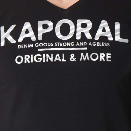 Kaporal - Tee shirt Manches Longues Shine Noir