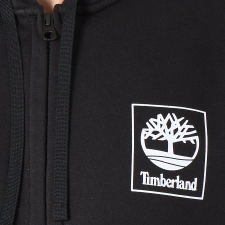 Timberland - Sweat Zippé Capuche A1N9C Noir Blanc