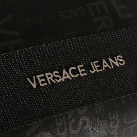 Versace Jeans Couture - Sacoche Linea Logo All Over Dis4 Noir