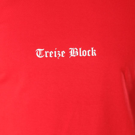 13 Block - Tee Shirt Gothic Rouge