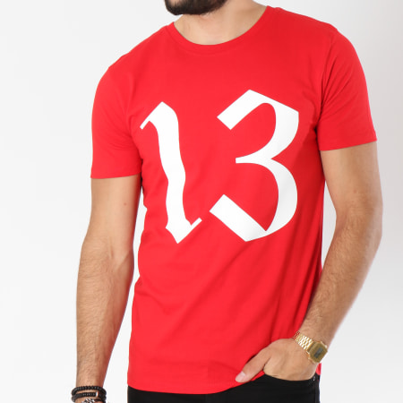 13 Block - Tee Shirt Logo Rouge