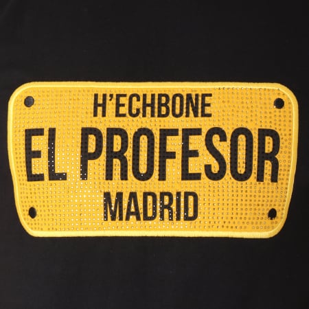 Hechbone - Tee Shirt El Profesor Noir Jaune