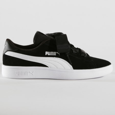 Puma - Baskets Femme Smash V2 Ribbon 366003 01 Black White