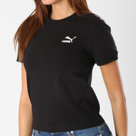 Puma Tee Shirt Femme Classic Tight T7 576509 Noir LaBoutiqueOfficielle