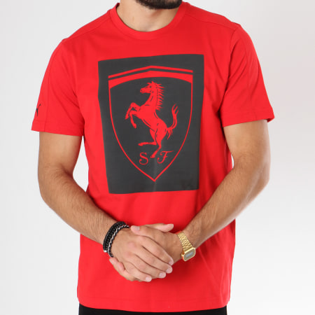 Puma - Tee Shirt Big Shield Ferrari 576684 Rouge