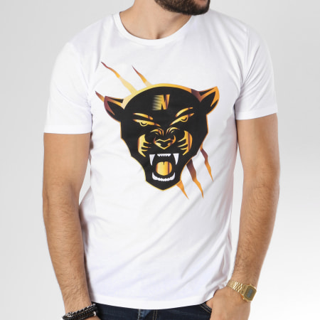 Dabs - Tee Shirt Panther Blanc