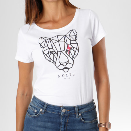 Dabs - Camiseta Wireframe para mujer Blanco
