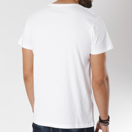 Timberland - Tee Shirt Seasonal Logo A1N8Y Blanc Noir