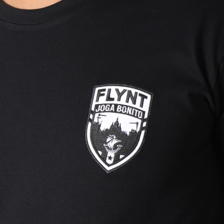 Flynt - Tee Shirt Joga Bonito Ecusson Noir