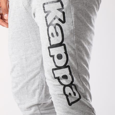 Kappa - Pantalon Jogging Logo Cristiano Gris Chiné