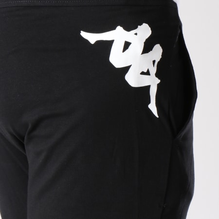 Kappa - Pantalon Jogging Logo Cristiano Noir Blanc