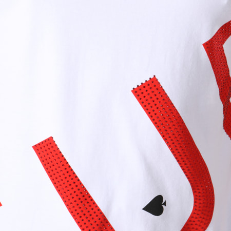 Berry Denim - Tee Shirt Oversize JAK-055 Blanc Rouge
