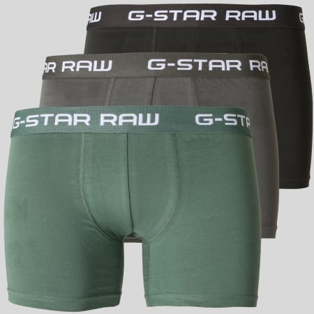 G-Star - Lot De 3 Boxers D05095-2058 Vert Kaki Blanc