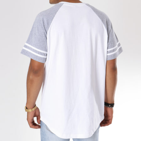 G-Star - Tee Shirt Oversize Beatal Loose D10709-4561 Blanc Gris Chiné Bordeaux