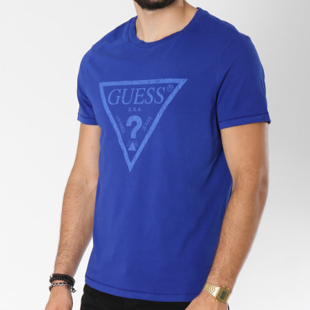 Guess - Tee Shirt F84I00JO3D Bleu Roi