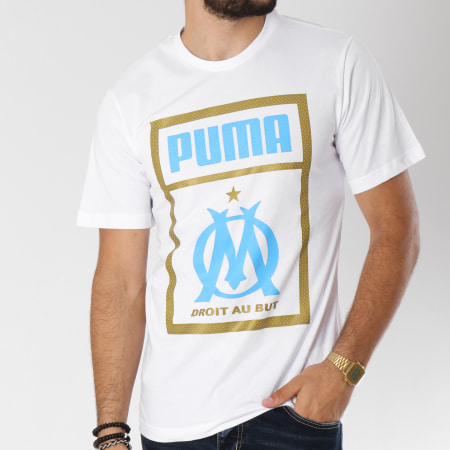 Puma - Tee Shirt OM Fan Shoe Tag 754218 Blanc