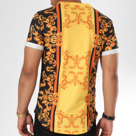 Uniplay - Tee Shirt Oversize T367 Jaune Noir Renaissance