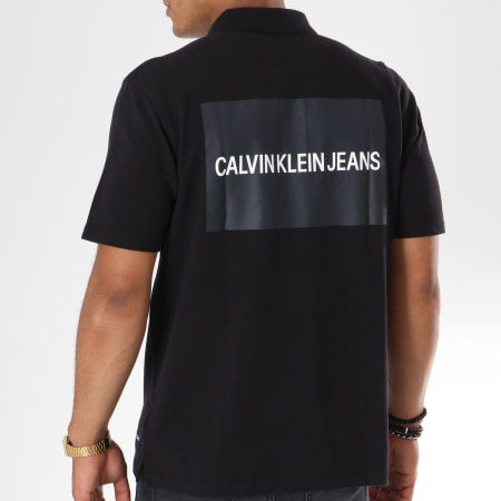 Calvin Klein - Polo Manches Courtes Back Institutional 8018 Noir
