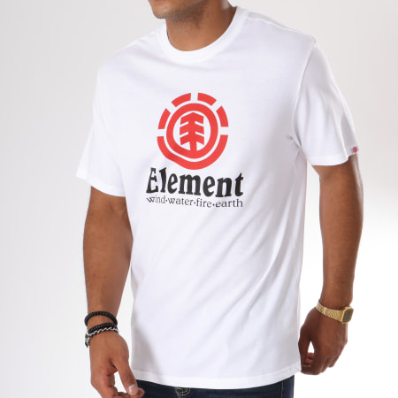 Element - Tee Shirt Vertical Blanc
