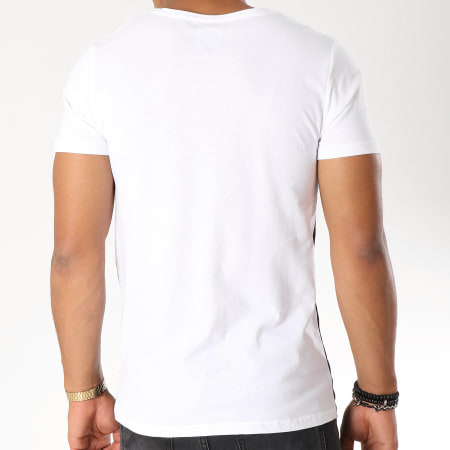 LBO - Tee Shirt Poche Bicolore Rayé 478 Noir Blanc
