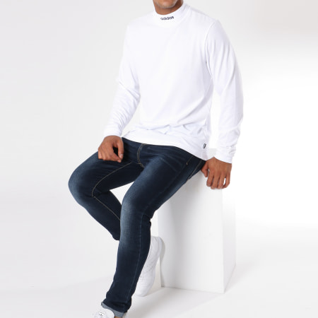 Adidas Originals - Tee Shirt Manches Longues Hicollartee DH6670 Blanc
