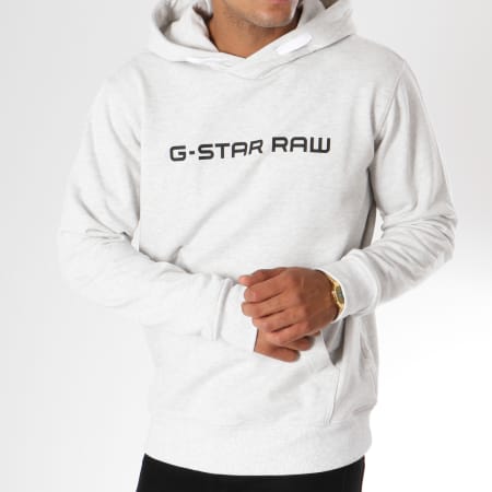G-Star - Sweat Capuche Loaq D08478-9842 Gris Chiné
