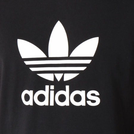 Adidas Originals - Camiseta Trefoil CW0709 Negro Blanco