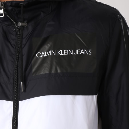 Calvin Klein - Coupe-Vent Color Block 7781 Blanc Noir