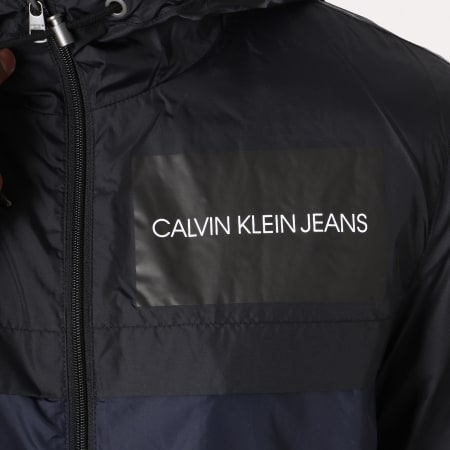 Calvin Klein - Coupe-Vent Color Block 7781 Bleu Marine Noir