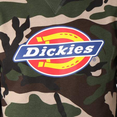 Dickies - Sweat Crewneck Harisson Vert Kaki Camouflage