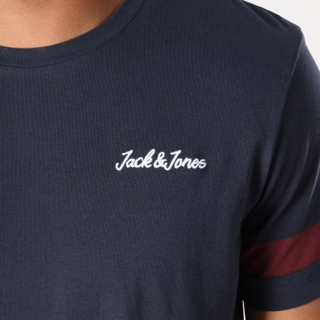Jack And Jones - Tee Shirt Avec Bande Winks Bleu Marine