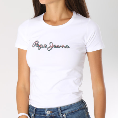 Pepe Jeans - Tee Shirt Femme Juana Blanc