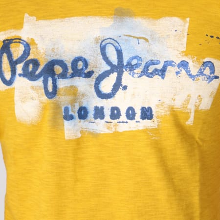 Pepe Jeans - Tee Shirt Golders Jaune Chiné