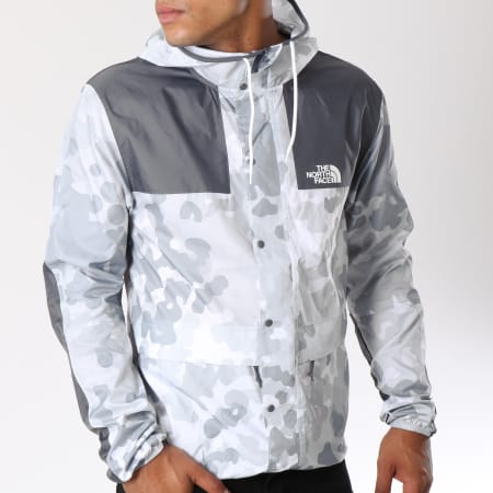 The North Face - Coupe-Vent 1985 Mountain CH37 Blanc Gris Camouflage