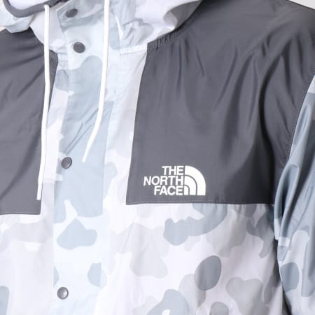 The North Face - Coupe-Vent 1985 Mountain CH37 Blanc Gris Camouflage