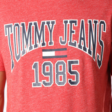 Tommy Hilfiger - Tee Shirt Collegiate 5129 Rouge Chiné