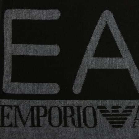 EA7 Emporio Armani - Echarpe 275561-8A301 Noir Gris Anthracite Chiné
