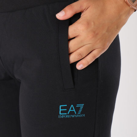 EA7 Emporio Armani - Pantalon Jogging Femme 8NTP87-TJ31Z Noir Bleu Clair