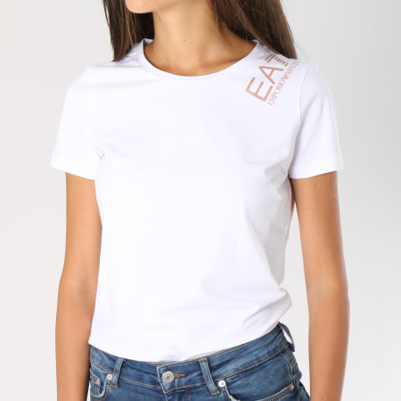 EA7 Emporio Armani - Tee Shirt Femme 6ZTT68-TJ29Z Blanc