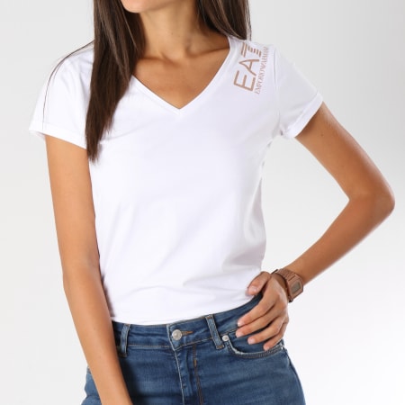 EA7 Emporio Armani - Tee Shirt Femme 6ZTT69-TJ29Z Blanc