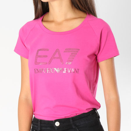 EA7 Emporio Armani - Tee Shirt Femme 6ZTT81-TJ12Z Magenta