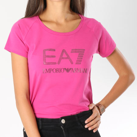 EA7 Emporio Armani - Tee Shirt Femme 6ZTT81-TJ12Z Magenta